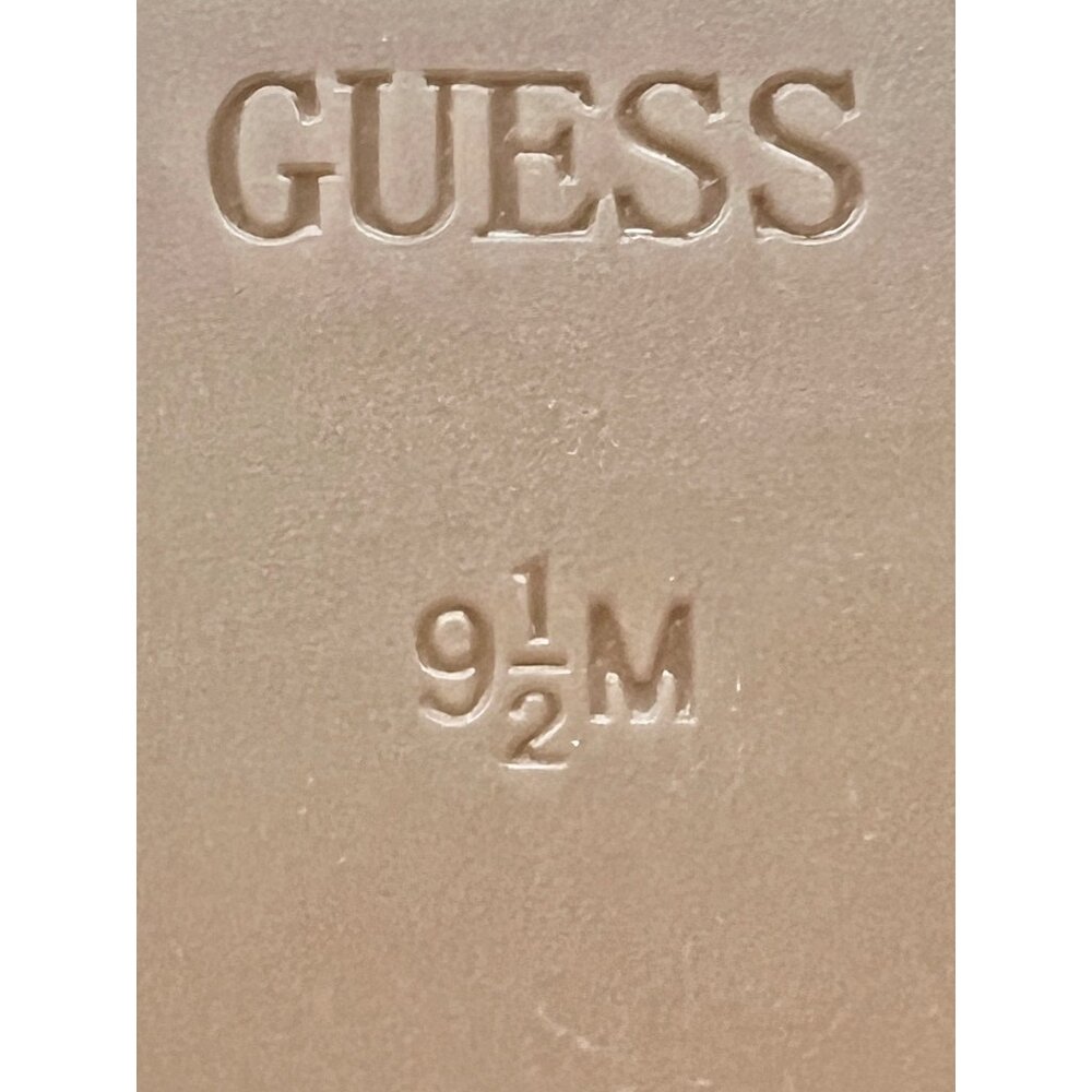 Guess Womens White Leather Crisscross Slide Sandals Size 9.5 M Open Toe Shoes - Picture 8 of 12